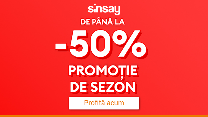 Sinsay - Promoție de Sezon de până la -50%
