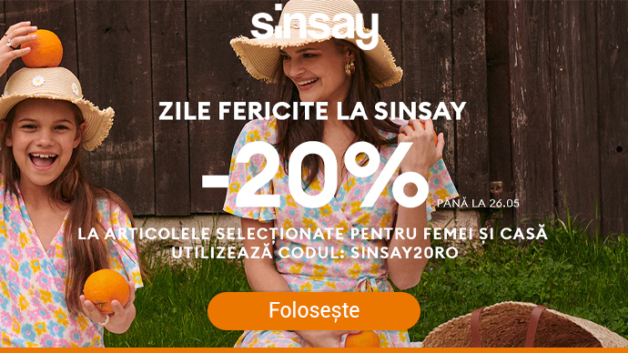 Sinsay - Zile fericite la Sinsay -20 %